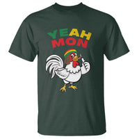 Jamaica Chicken T Shirt Yeah Mon Jamaican Rastacap - Wonder Print Shop
