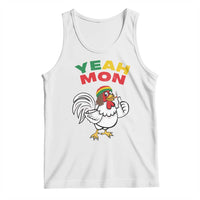 Jamaica Chicken Tank Top Yeah Mon Jamaican Rastacap - Wonder Print Shop