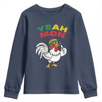 Jamaica Chicken Youth Sweatshirt Yeah Mon Jamaican Rastacap - Wonder Print Shop