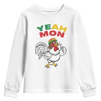 Jamaica Chicken Youth Sweatshirt Yeah Mon Jamaican Rastacap - Wonder Print Shop