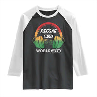 Reggae On World Off Raglan Shirt Reggae King Music Rastafarian - Wonder Print Shop