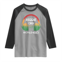 Reggae On World Off Raglan Shirt Reggae King Music Rastafarian - Wonder Print Shop