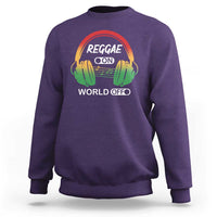 Reggae On World Off Sweatshirt Reggae King Music Rastafarian - Wonder Print Shop