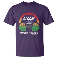 Reggae On World Off T Shirt Reggae King Music Rastafarian - Wonder Print Shop