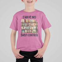 Funny Library Reading T Shirt For Kid I Have No Shelf Control Books Cat - Wonder Print Shop