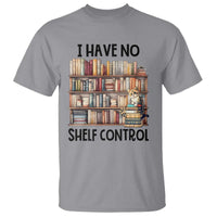 Funny Library Reading T Shirt I Have No Shelf Control Books Cat - Wonder Print Shop