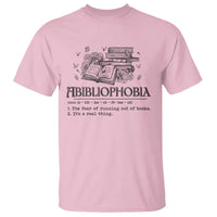 Funny Reading T Shirt Abibliophobia Bookworm Reader Butterfly Flower - Wonder Print Shop
