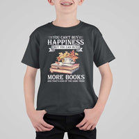 Funny Reading Lover T Shirt For Kid You Can't buy Happiness But You Can Buy More Books - Wonder Print Shop