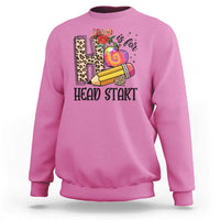 Back To School Sweatshirt H Is For Head Start Pencil Apple Flower - Wonder Print Shop