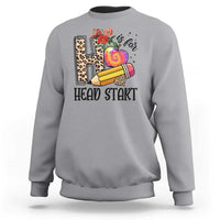 Back To School Sweatshirt H Is For Head Start Pencil Apple Flower - Wonder Print Shop
