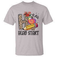 Back To School T Shirt H Is For Head Start Pencil Apple Flower - Wonder Print Shop