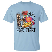 Back To School T Shirt H Is For Head Start Pencil Apple Flower - Wonder Print Shop