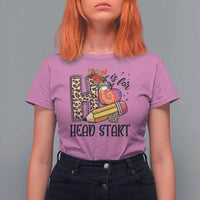 Back To School T Shirt For Women H Is For Head Start Pencil Apple Flower - Wonder Print Shop