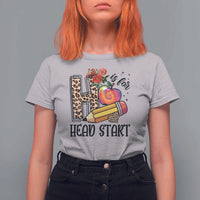 Back To School T Shirt For Women H Is For Head Start Pencil Apple Flower - Wonder Print Shop