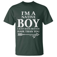 I Am A Native Boy I Just Have Better Hair Than You T Shirt Indian American Arrow - Wonder Print Shop