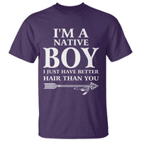 I Am A Native Boy I Just Have Better Hair Than You T Shirt Indian American Arrow - Wonder Print Shop