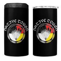 Native Tough 4 in 1 Can Cooler Tumbler Indian American Medicine Wheel Feathers - Wonder Print Shop