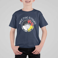 Native Tough T Shirt For Kid Indian American Medicine Wheel Feathers - Wonder Print Shop