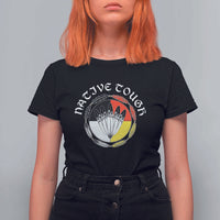 Native Tough T Shirt For Women Indian American Medicine Wheel Feathers - Wonder Print Shop