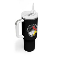 Native Tough Tumbler With Handle Indian American Medicine Wheel Feathers - Wonder Print Shop
