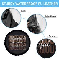 Proud Native American Indigenous Strong Resilient Beautiful Spare Tire Cover - Wonder Print Shop