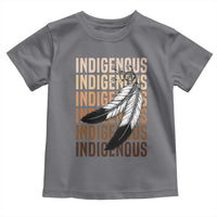 Indigenous Pride Toddler T Shirt Native American Heritage Feathers Dreamcatcher - Wonder Print Shop