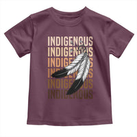 Indigenous Pride Toddler T Shirt Native American Heritage Feathers Dreamcatcher - Wonder Print Shop