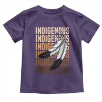 Indigenous Pride Toddler T Shirt Native American Heritage Feathers Dreamcatcher - Wonder Print Shop