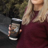 Indigenous Pride Tumbler Cup Native American Heritage Feathers Dreamcatcher - Wonder Print Shop