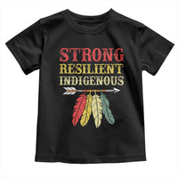 Native American Strong Resilient Indigenous Toddler T Shirt Retro Vintage Feathers - Wonder Print Shop