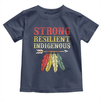 Native American Strong Resilient Indigenous Toddler T Shirt Retro Vintage Feathers - Wonder Print Shop