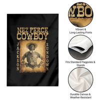 Nez Perce Cowboy Jackson Sundown Garden Flag Native American Cowboy Western Country - Wonder Print Shop