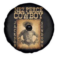 Nez Perce Cowboy Jackson Sundown Spare Tire Cover Native American Cowboy Western Country - Wonder Print Shop