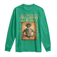 Nez Perce Cowboy Jackson Sundown Long Sleeve Shirt Native American Cowboy Western Country - Wonder Print Shop