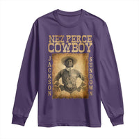 Nez Perce Cowboy Jackson Sundown Long Sleeve Shirt Native American Cowboy Western Country - Wonder Print Shop