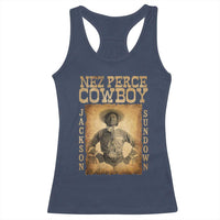 Nez Perce Cowboy Jackson Sundown Racerback Tank Top Native American Cowboy Western Country - Wonder Print Shop