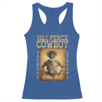 Nez Perce Cowboy Jackson Sundown Racerback Tank Top Native American Cowboy Western Country - Wonder Print Shop