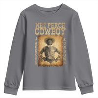 Nez Perce Cowboy Jackson Sundown Youth Sweatshirt Native American Cowboy Western Country - Wonder Print Shop