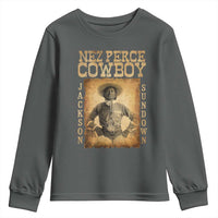 Nez Perce Cowboy Jackson Sundown Youth Sweatshirt Native American Cowboy Western Country - Wonder Print Shop
