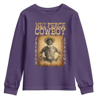 Nez Perce Cowboy Jackson Sundown Youth Sweatshirt Native American Cowboy Western Country - Wonder Print Shop
