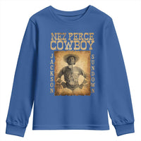 Nez Perce Cowboy Jackson Sundown Youth Sweatshirt Native American Cowboy Western Country - Wonder Print Shop