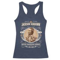 Jackson Sundown Racerback Tank Top Native American Cowboy Western Country - Wonder Print Shop