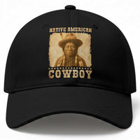 Native American Cowboy Baseball Cap Vintage Western Country Portrait