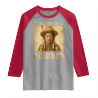 Native American Cowboy Raglan Shirt Vintage Western Country Portrait - Wonder Print Shop