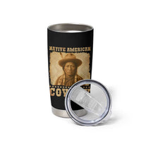 Native American Cowboy Tumbler Cup Vintage Western Country Portrait - Wonder Print Shop