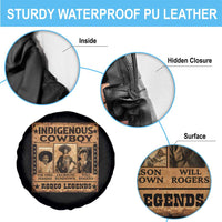 Native American Cowboy Rodeo Legends Spare Tire Cover Vintage Western Country Cowboy - Wonder Print Shop