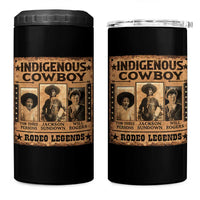Native American Cowboy Rodeo Legends 4 in 1 Can Cooler Tumbler Vintage Western Country Cowboy - Wonder Print Shop
