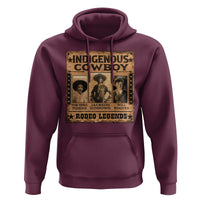 Native American Cowboy Rodeo Legends Hoodie Vintage Western Country Cowboy - Wonder Print Shop