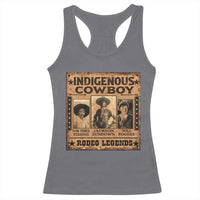 Native American Cowboy Rodeo Legends Racerback Tank Top Vintage Western Country Cowboy - Wonder Print Shop