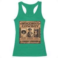 Native American Cowboy Rodeo Legends Racerback Tank Top Vintage Western Country Cowboy - Wonder Print Shop